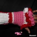 Fingerless Ruffle Gloves
