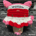 Ruffle Brim Cat Beanie